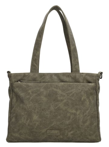 Beagles Torebka "Malaga" w kolorze khaki - 31 x 24 x 10 cm