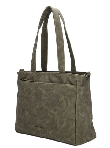 Beagles Torebka "Malaga" w kolorze khaki - 31 x 24 x 10 cm