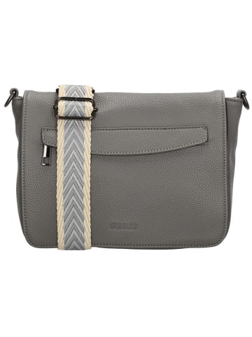 Beagles Umhängetasche "Las Palmas" in Grau - (B)23 x (H)18 x (T)7 cm