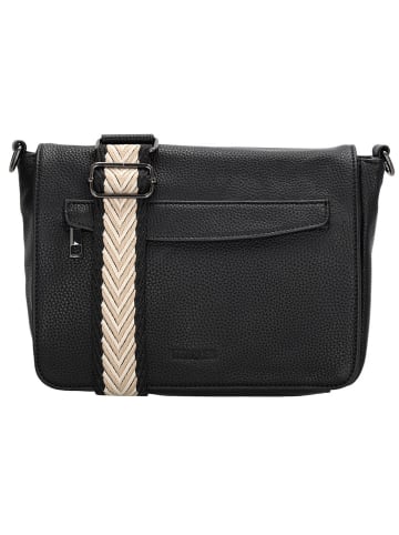 Beagles Umhängetasche "Las Palmas" in Schwarz - (B)23 x (H)18 x (T)7 cm