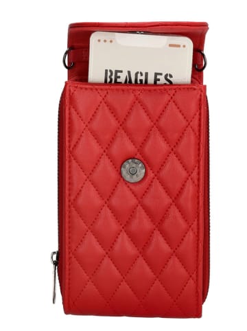 Beagles Handytasche "Rebelle" in Rot - (B)10 x (H)19 x (T)4 cm