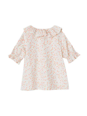 vertbaudet Bluse in Creme/ Orange