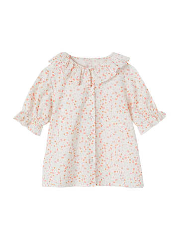 vertbaudet Bluse in Creme/ Orange
