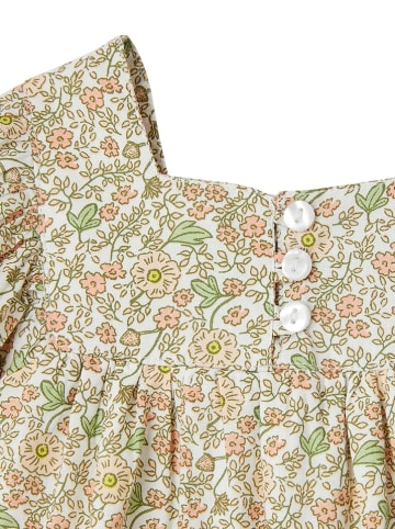 vertbaudet Jurk crème/oranje/groen