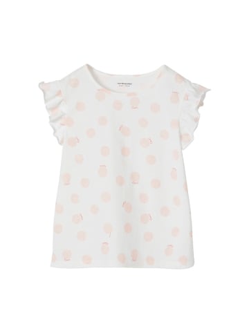 vertbaudet 2-delige outfit wit/oranje