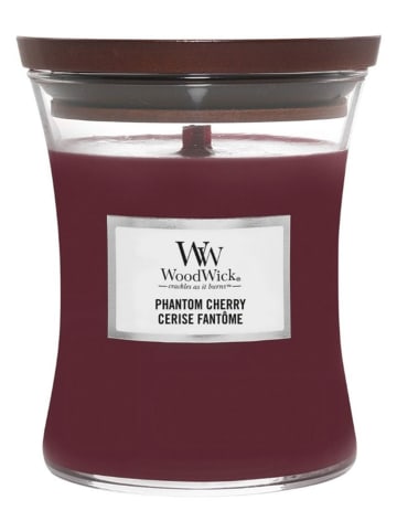 WoodWick Geurkaars "Phantom Cherry'' in Bordeaux - 275 g