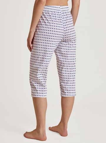 Calida Pyjama-Hose in Dunkelblau/ Weiß/ Gelb