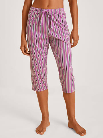 Calida Pyjama-Hose in Lila/ Schwarz/ Weiß