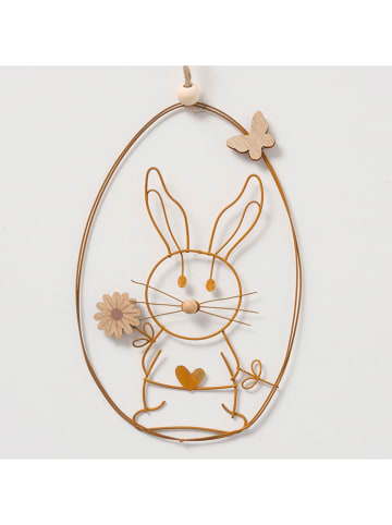 Boltze 2-delige set: decohangers "Binky" bruin - (H)17,5 cm