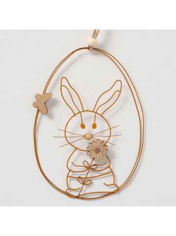 Boltze 2-delige set: decohangers "Binky" bruin - (H)17,5 cm