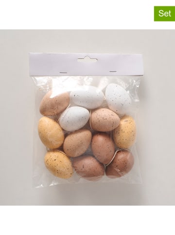 Boltze 12er-Set: Dekoanhänger "Eggy" in Bunt - (H)6 cm