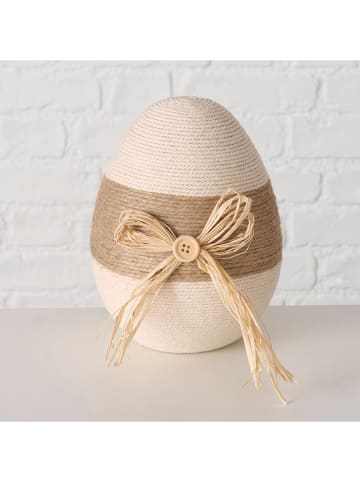 Boltze 3er-Set: Dekoaufsteller "Nalio" in Creme/ Hellbraun - (H)20 cm