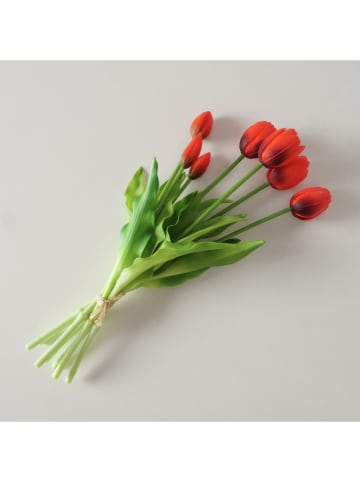 Boltze Dekostrauß "Falona" in Rot/ Grün - (H)13 cm