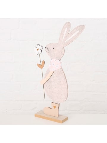 Boltze 2-delige set: decofiguren "Canea" beige/lichtgrijs - (H)39,5 cm