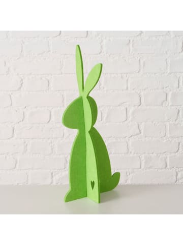 Boltze 2er-Set: Dekofiguren "Freddo" in Grün - (H)40 cm