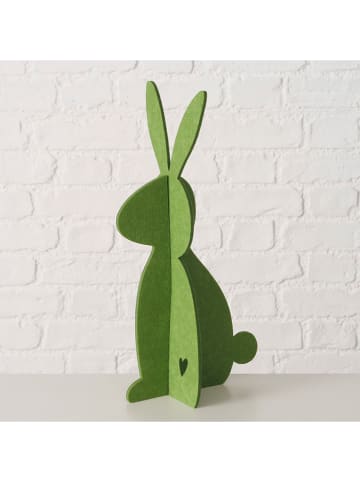 Boltze 2er-Set: Dekofiguren "Freddo" in Grün - (H)40 cm