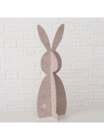 Boltze Figurki dekoracyjne (2 szt.) "Freddo" w kolorze beżowo-kremowym - wys. 60 cm