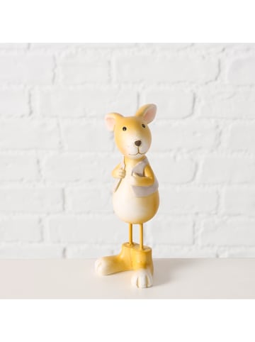 Boltze 3-delige set: decofiguren "Gitty" lichtbruin - (H)15,5 cm