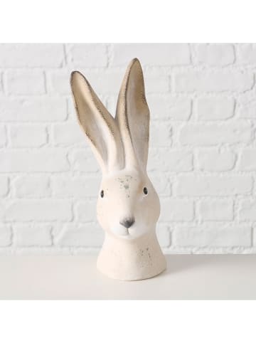Boltze 2er-Set: Dekofiguren "Martino" in Creme/ Hellbraun - (H)23,4 cm