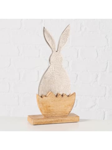 Boltze Figurka dekoracyjna "Momo" w kolorze jasnobrązowo-białym - wys. 33 cm