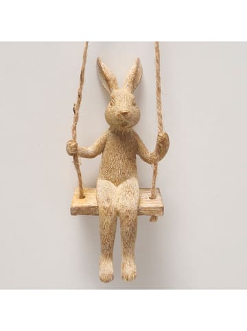 Boltze Zawieszki dekoracyjne (2 szt.) "Hoppi" w kolorze jasnobrązowym - wys. 14 cm
