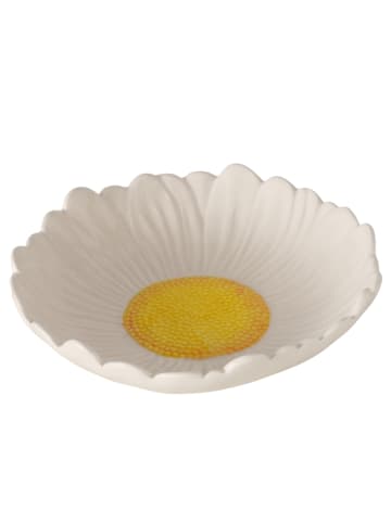 Boltze Schale "Daisy" in Weiß/ Gelb - Ø 18 cm