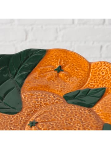 Boltze Półmisek "Orange" w kolorze pomarańczowo-zielonym do serwowania - Ø 25 cm