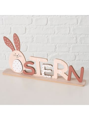 Boltze Deco-object "Benji" lichtbruin/wit - (B)5,1 x (H)18,6 cm
