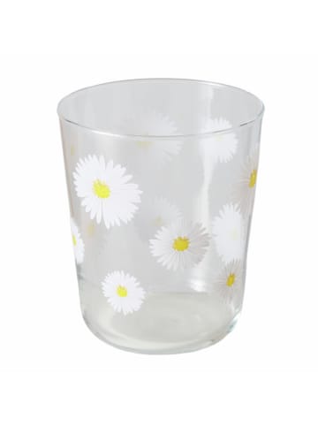 Boltze Szklanki (4 szt.) "Daisy" w kolorze białym - wys. 9,5 x Ø 8 cm
