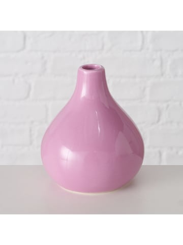 Boltze 3er-Set: Vasen "Buntia" in Rosa/ Blau/ Grün - (H)13 x Ø 10 cm