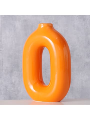 Boltze Vaas "Lime" oranje - (H)22,6 cm