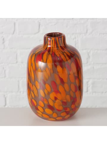 Boltze Vase "Rossa" in Braun/ Orange - (H)17 x Ø 12 cm