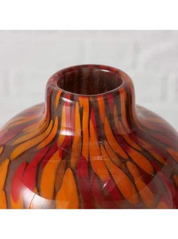 Boltze Vase "Rossa" in Braun/ Orange - (H)17 x Ø 12 cm