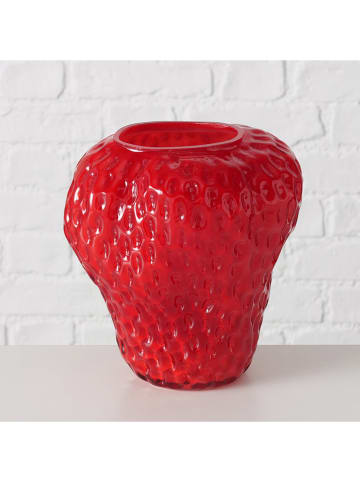 Boltze Wazon "Senga" w kolorze czerwonym - wys. 20 cm