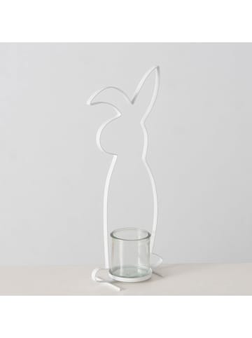 Boltze Świecznik "Buddy" w kolorze białym - wys. 39,5 cm