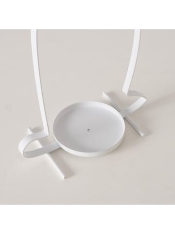 Boltze Windlicht "Buddy" in Weiß - (H)39,5 cm