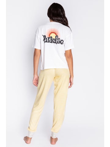 PJ Salvage Pyjama-Oberteil in Weiß