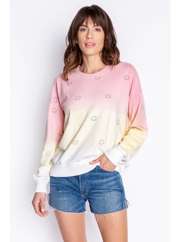 PJ Salvage Sweatshirt in Rosa/ Weiß