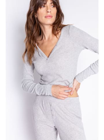 PJ Salvage Pyjama-Oberteil in Grau