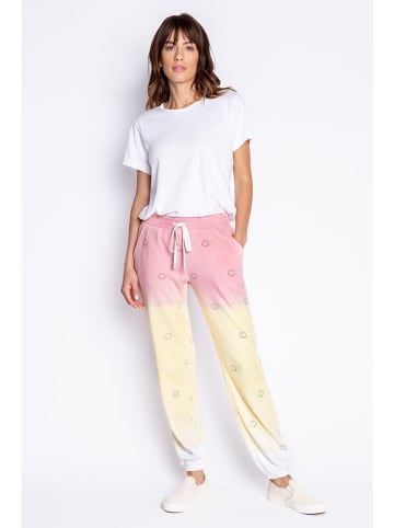PJ Salvage Sweatbroek lichtroze/geel