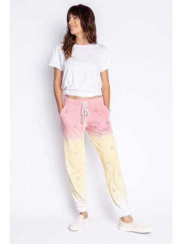 PJ Salvage Sweatbroek lichtroze/geel