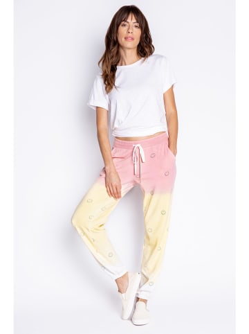 PJ Salvage Sweatbroek lichtroze/geel