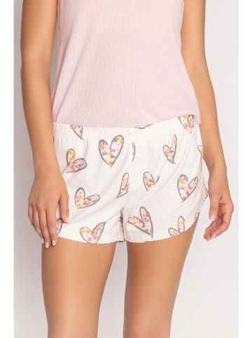 PJ Salvage Pyjama-Shorts in Weiß