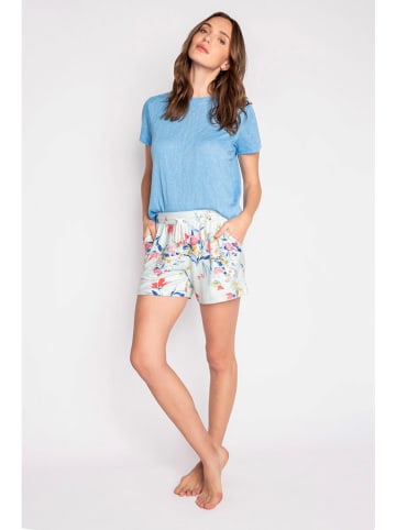 PJ Salvage Pyjamashort lichtblauw