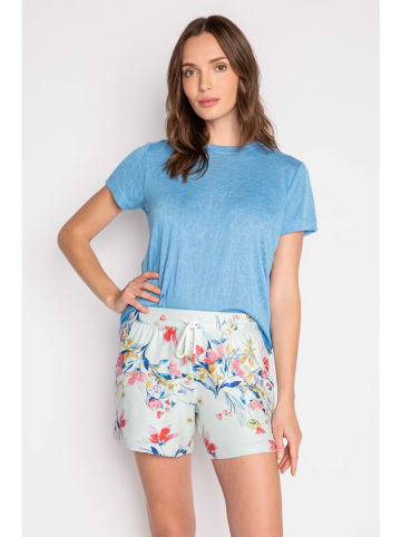 PJ Salvage Pyjama-Shorts in Hellblau