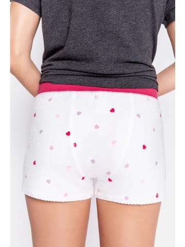 PJ Salvage Pyjama-Shorts in Weiß
