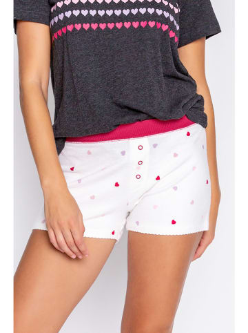 PJ Salvage Pyjama-Shorts in Weiß