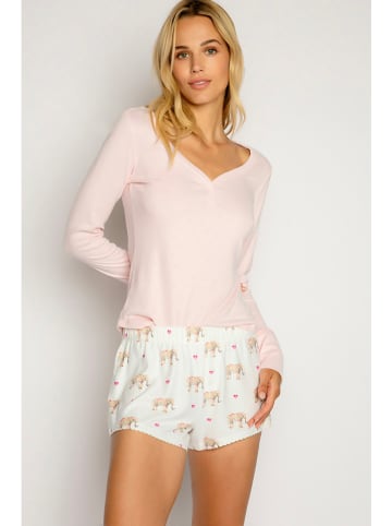 PJ Salvage Pyjama-Shorts in Weiß