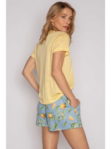 PJ Salvage Pyjamashort lichtblauw