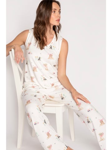 PJ Salvage Pyjamashirt wit